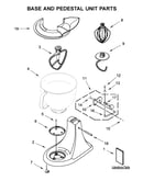 Base and pedestal unit parts