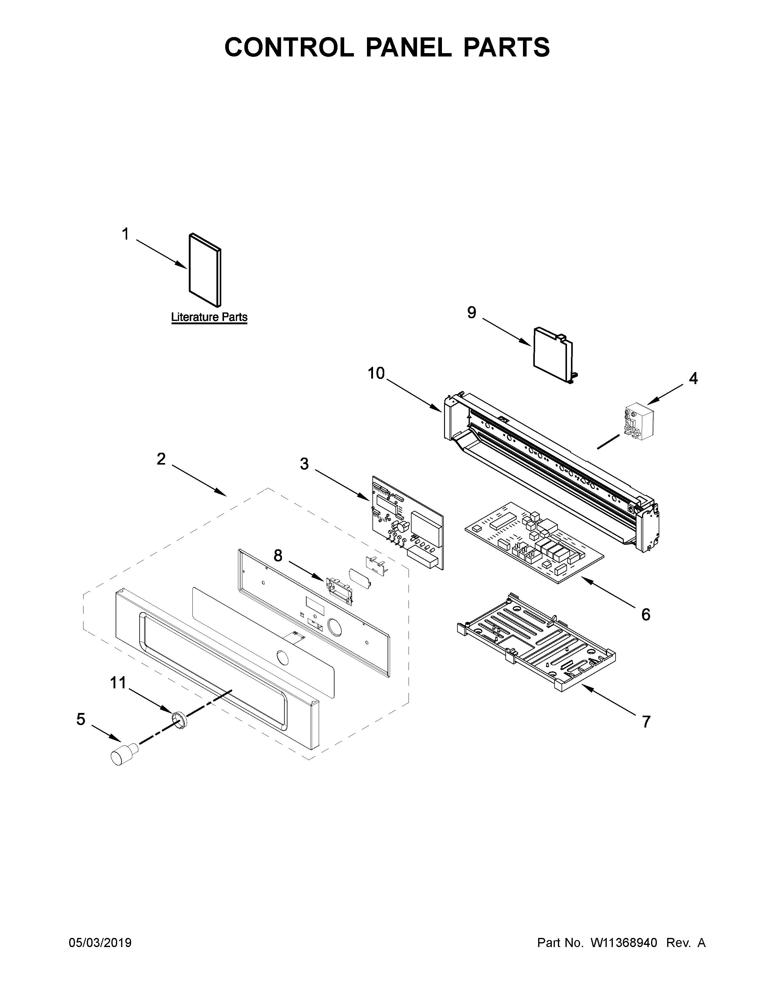 Control panel parts