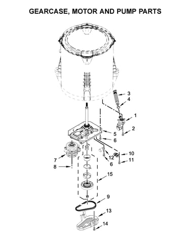 Gearcase, motor and pump parts