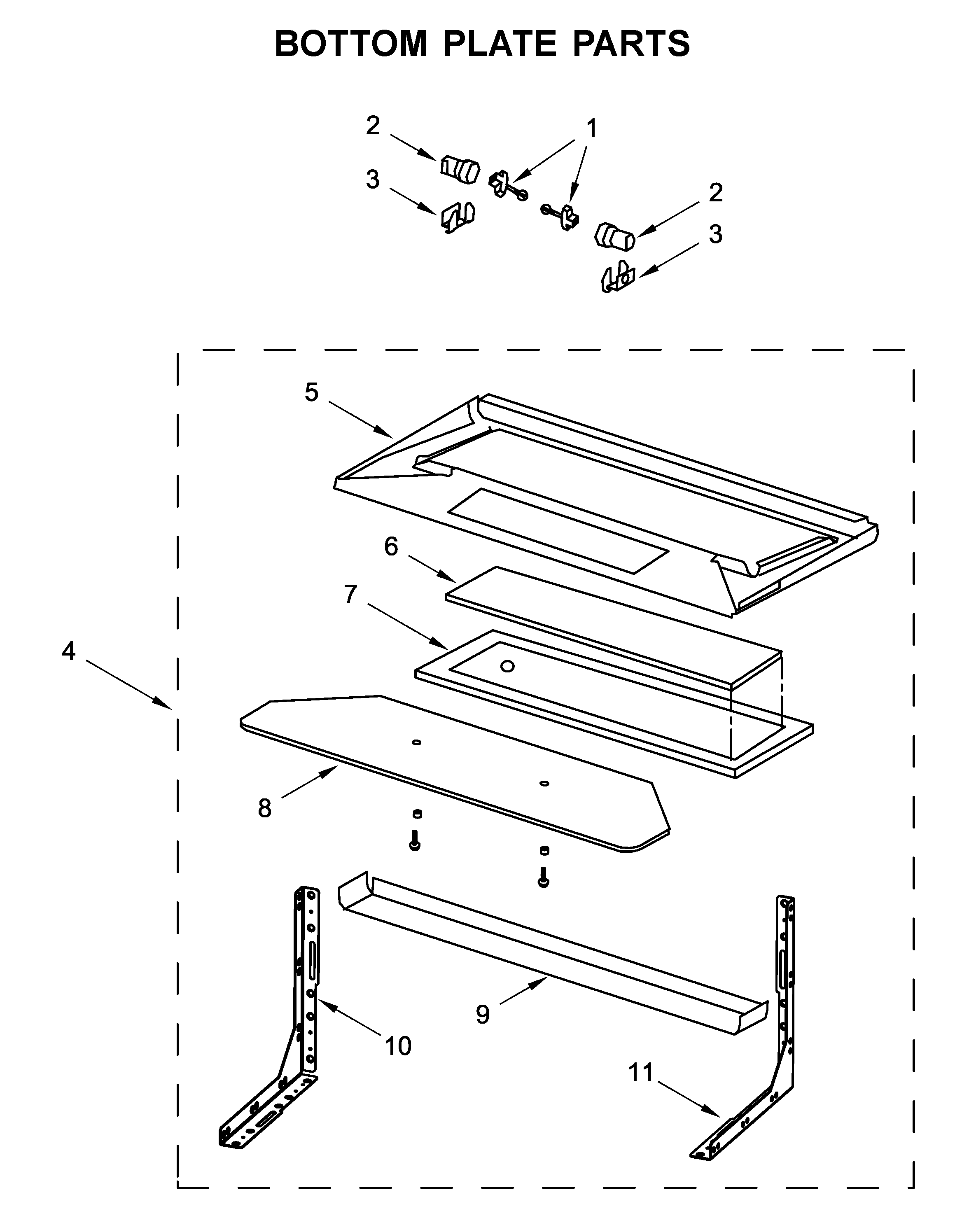 Bottom plate parts