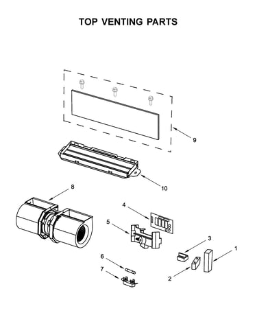 Top venting parts