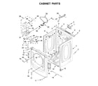Whirlpool WGD560LHW1 cabinet parts diagram