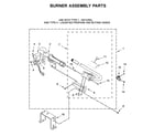 Whirlpool WGD6620HC1 burner assembly parts diagram