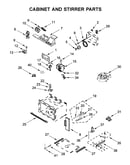 Cabinet and stirrer parts