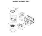 KitchenAid KOCE507EWH09 internal microwave parts diagram