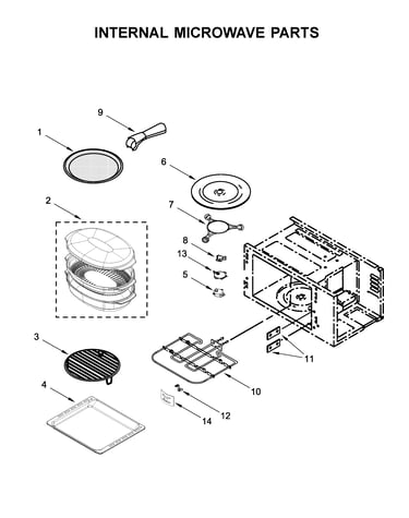Internal microwave parts