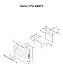 Oven door parts