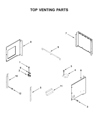 Top venting parts