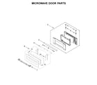 Jenn-Air JMW2427IL02 microwave door parts diagram