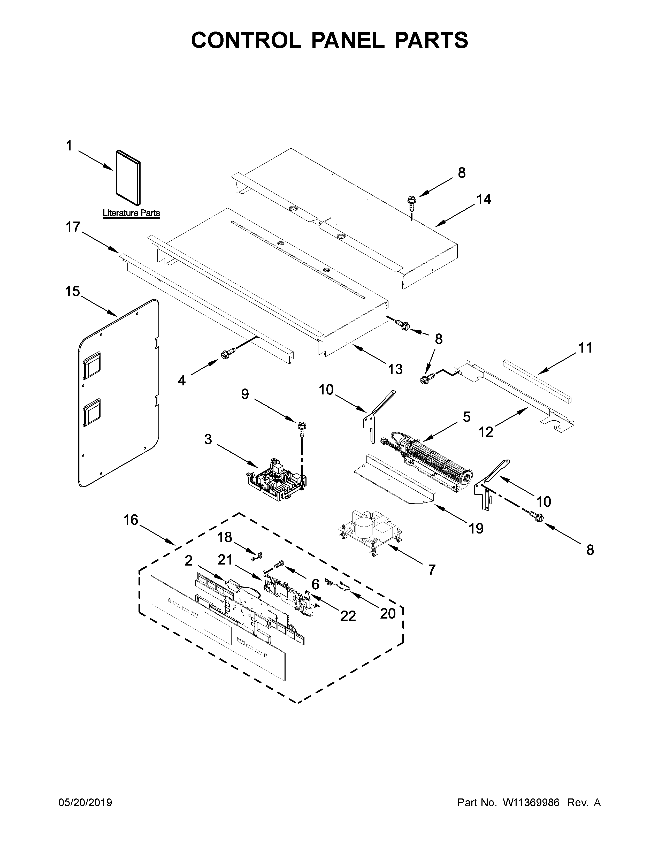 CONTROL PANEL PARTS