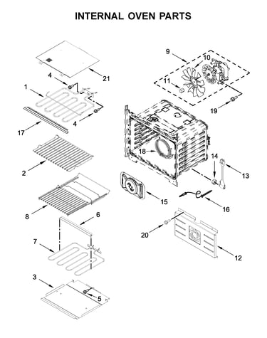 Internal oven parts