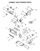 Cabinet and stirrer parts