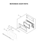 Microwave door parts