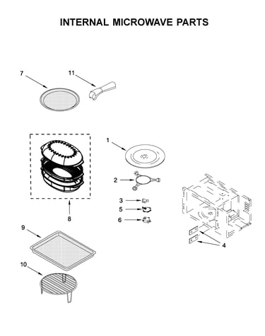 Internal microwave parts
