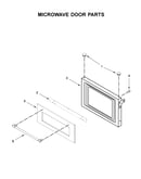 Microwave door parts