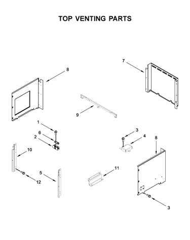 Top venting parts