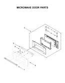 Microwave door parts
