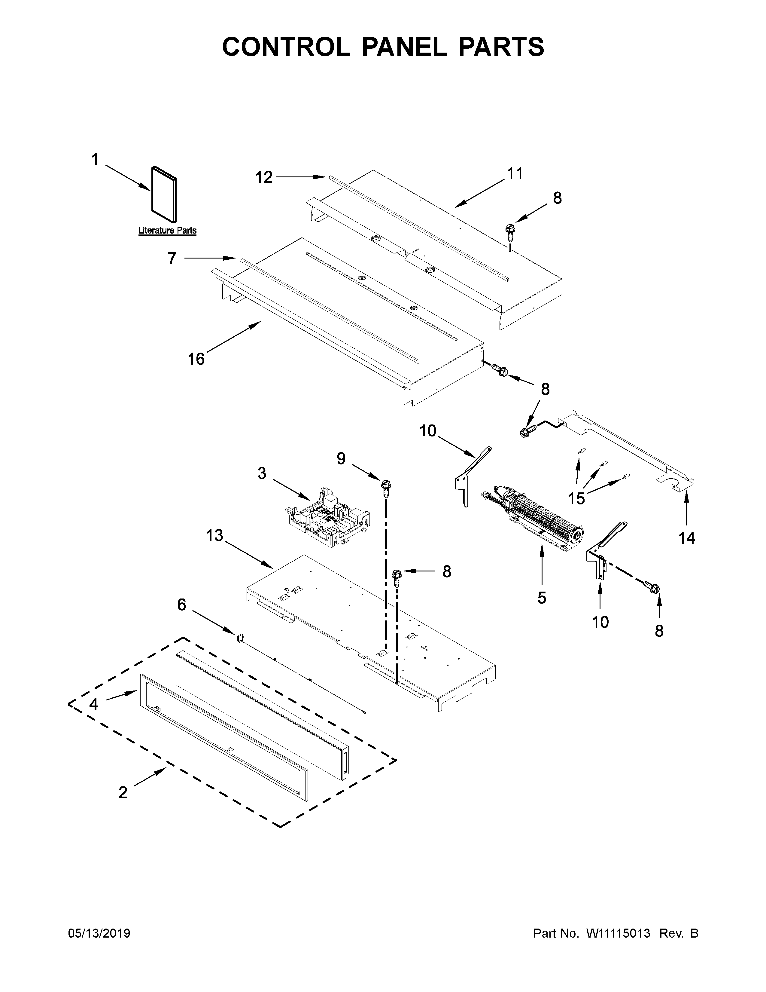 Control panel parts