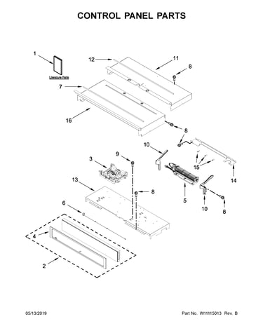 Control panel parts
