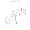 Whirlpool WOS31ES0JS00 oven door parts diagram