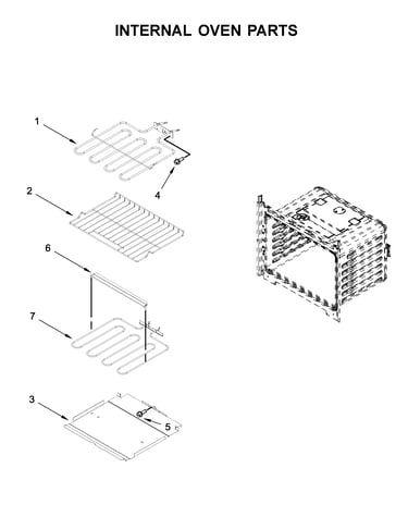Internal oven parts