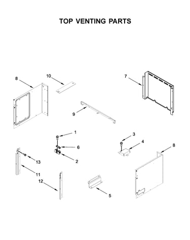 Top venting parts