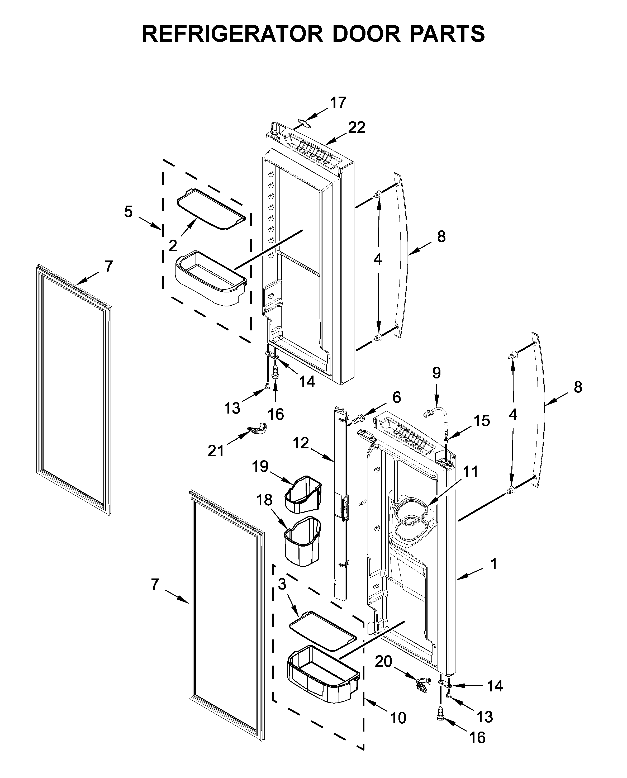 REFRIGERATOR DOOR PARTS