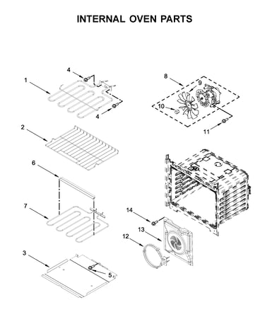 Internal oven parts