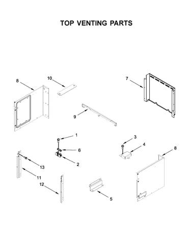 Top venting parts