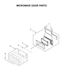 Microwave door parts