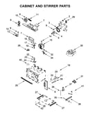 Cabinet and stirrer parts