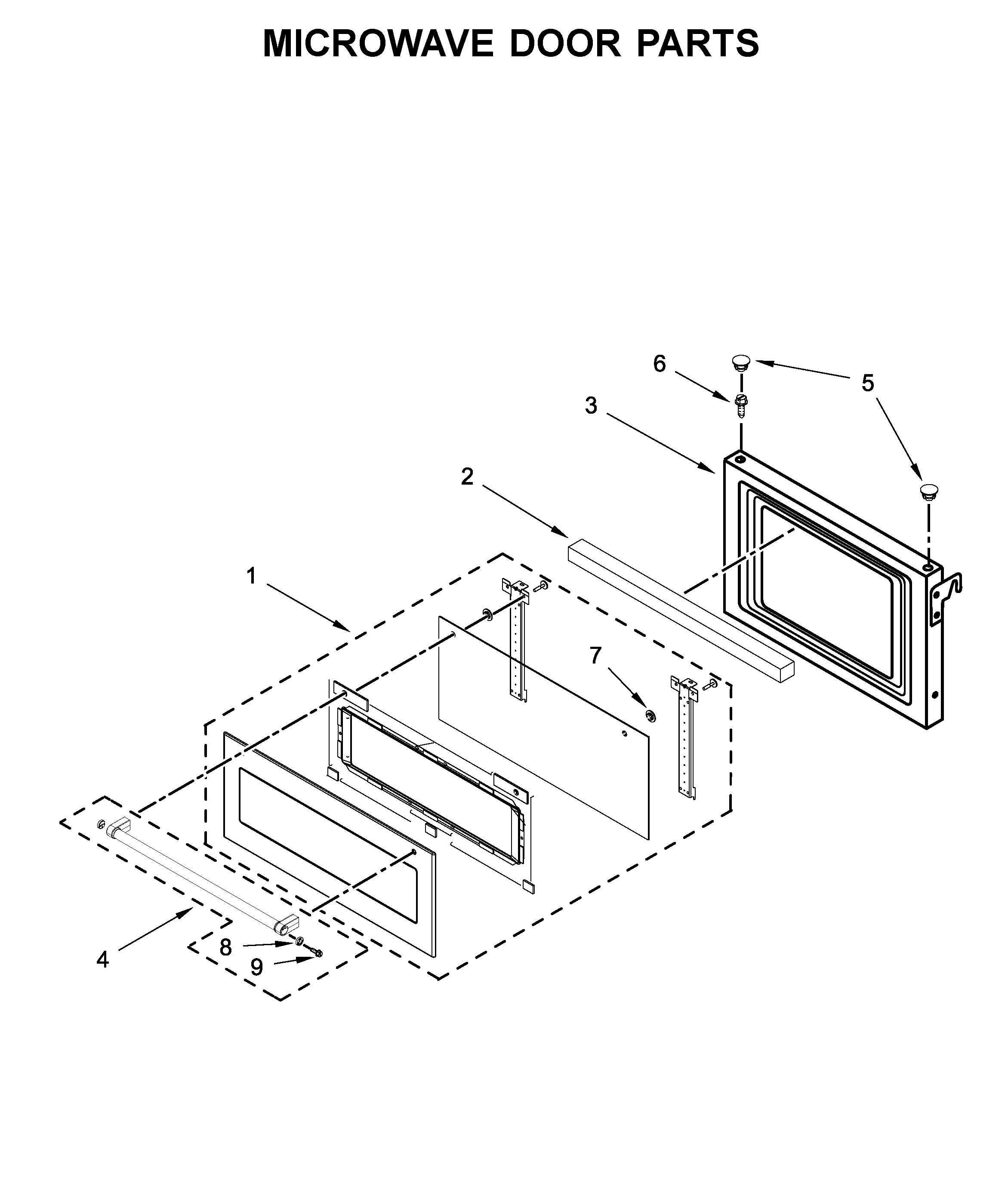 MICROWAVE DOOR PARTS