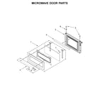 KitchenAid KOCE507EBS06 microwave door parts diagram