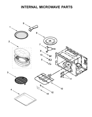Internal microwave parts