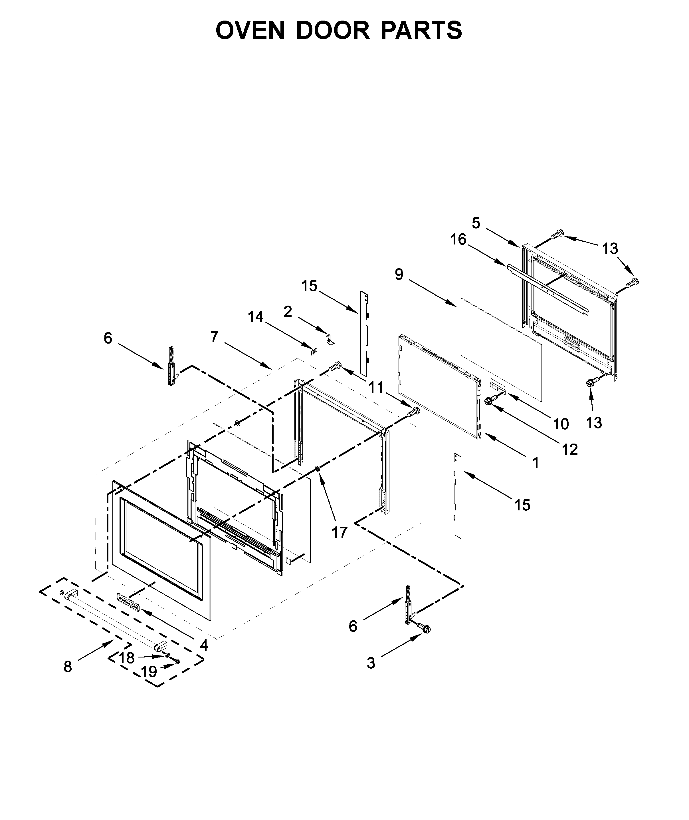 OVEN DOOR PARTS