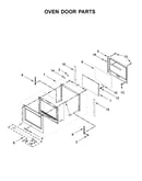 Oven door parts