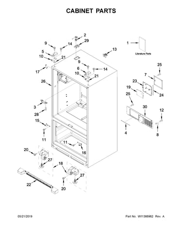 Cabinet parts