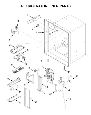Refrigerator liner parts