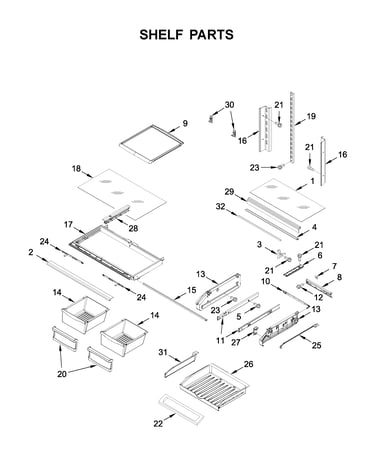 Shelf parts