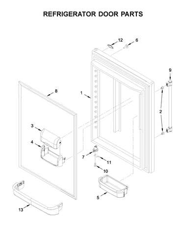 Refrigerator door parts
