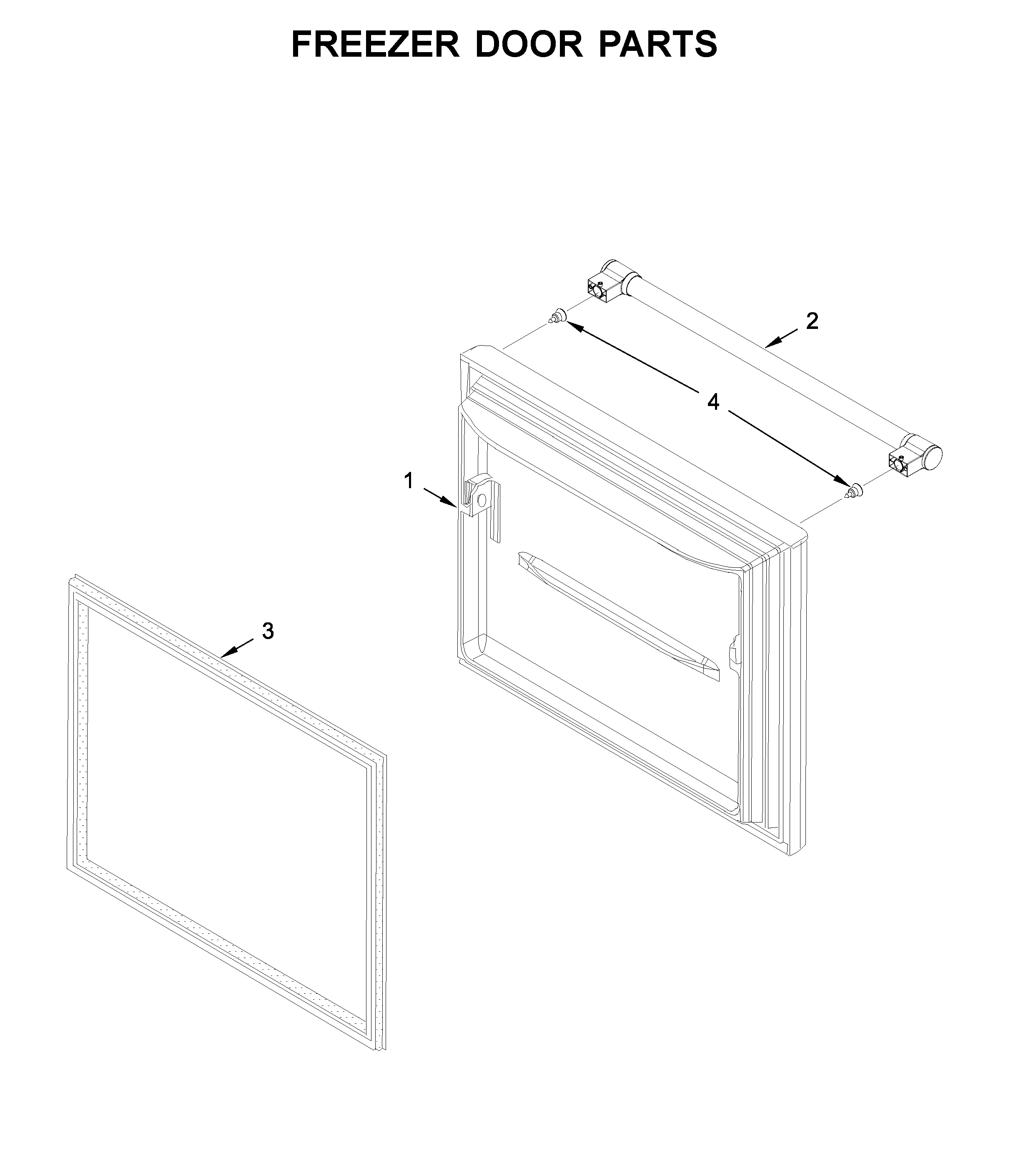 Freezer door parts