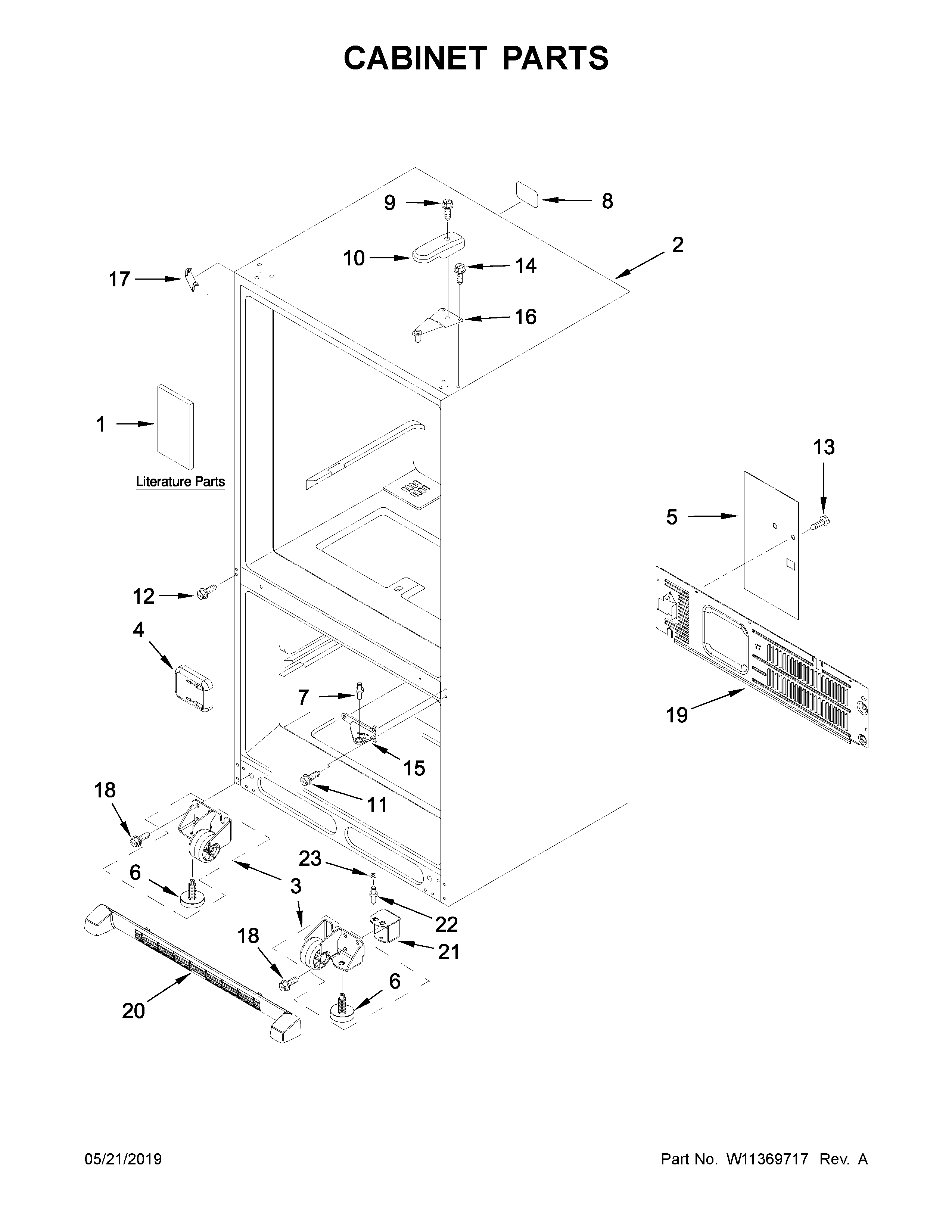 CABINET PARTS