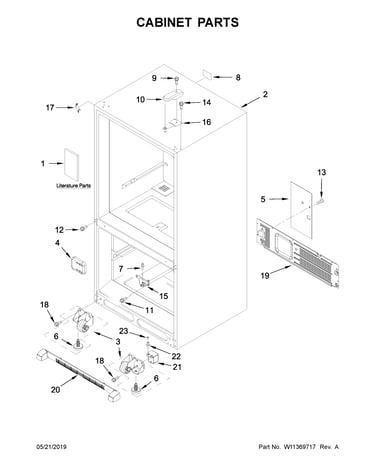 Cabinet parts