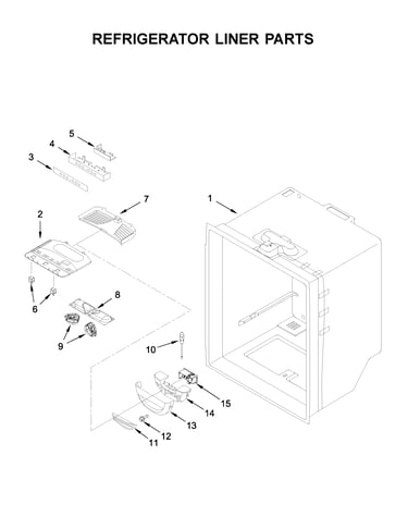 Refrigerator liner parts