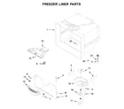 Amana ABB1921BRW01 freezer liner parts diagram