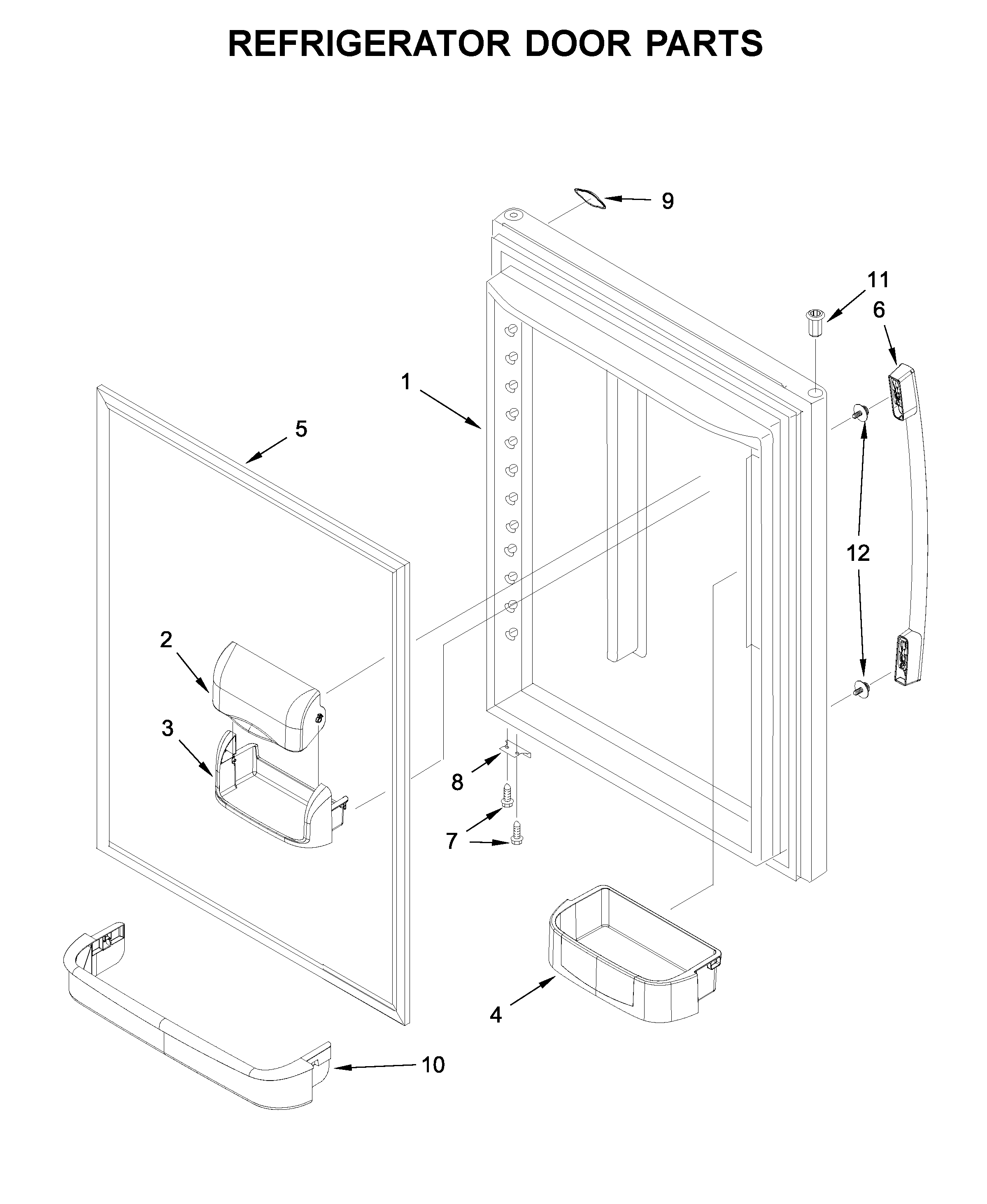 REFRIGERATOR DOOR PARTS