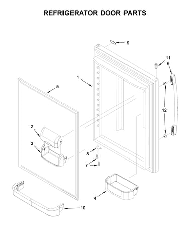 Refrigerator door parts