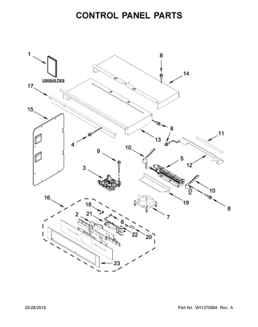 Control panel parts