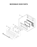 Microwave door parts