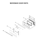 Microwave door parts